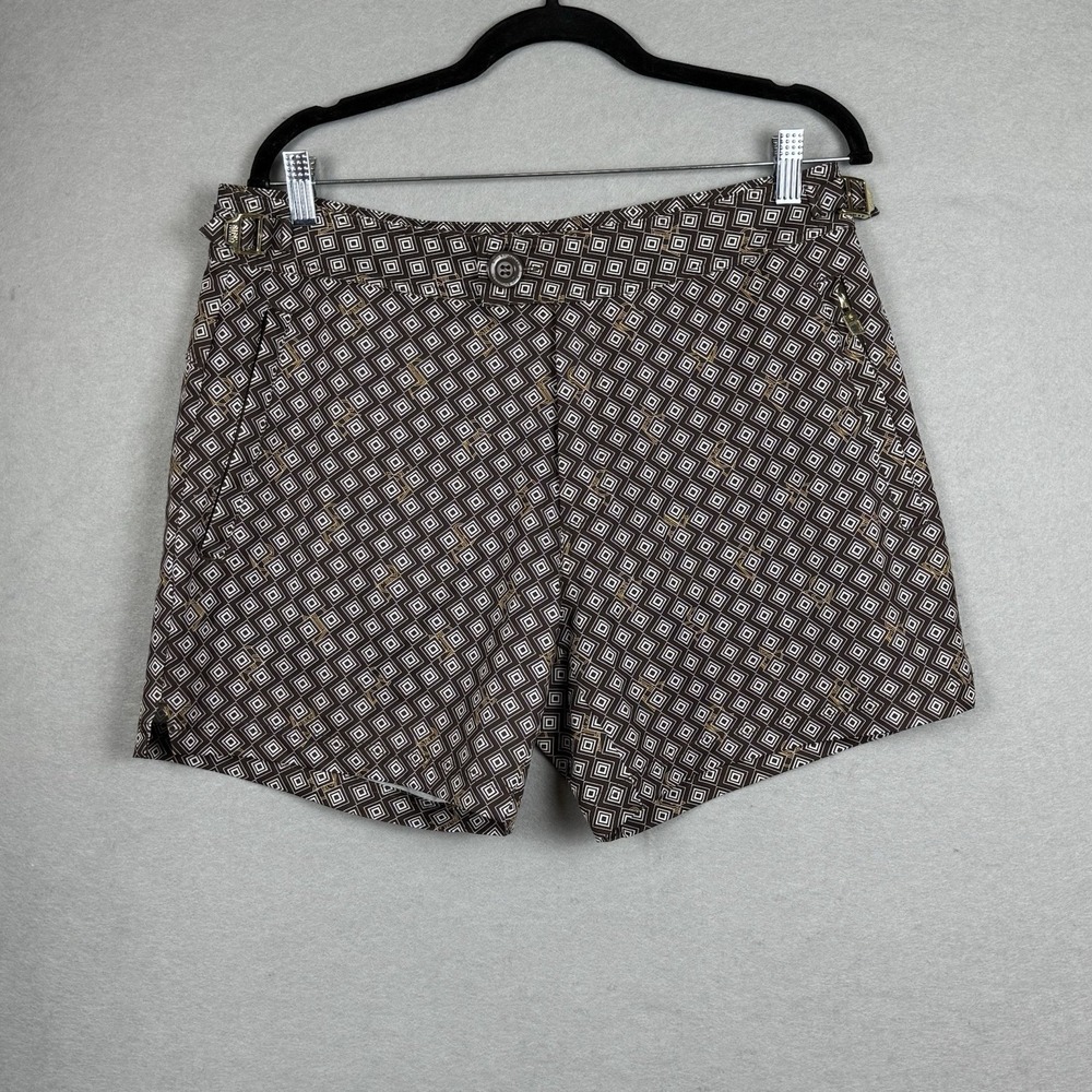 Sink Swimwear Pinnacle Tailored Brown Meridian Swim Shorts Mens L Mesh Lining